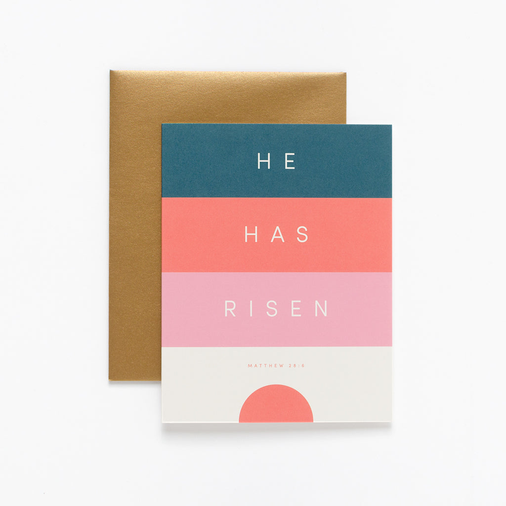 He Has Risen, Minimal Greeting Card