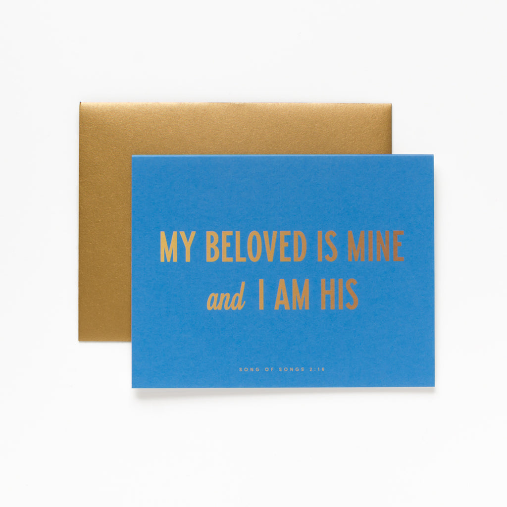 My Beloved, Blue Greeting Card