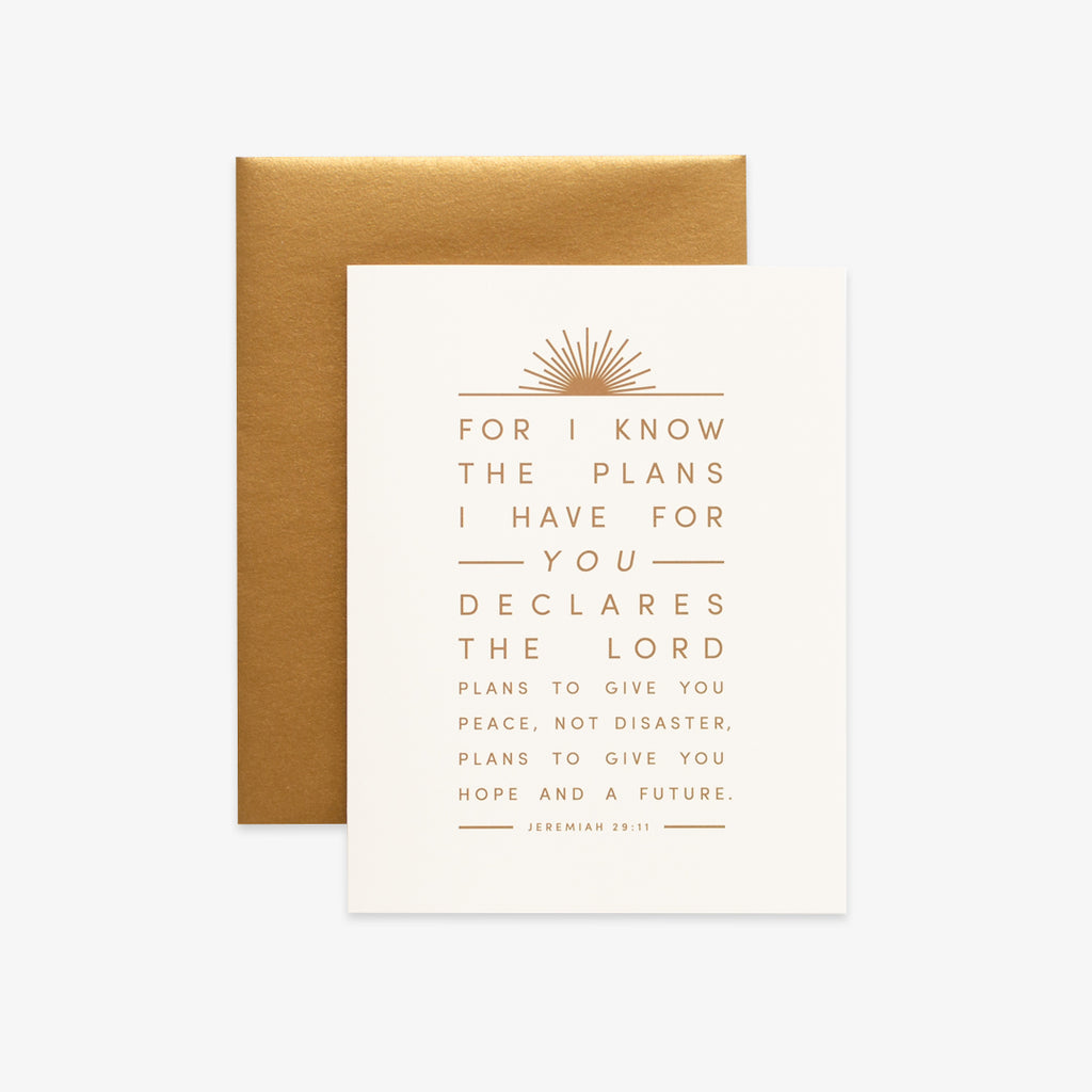 Plans, Minimal Greeting Card