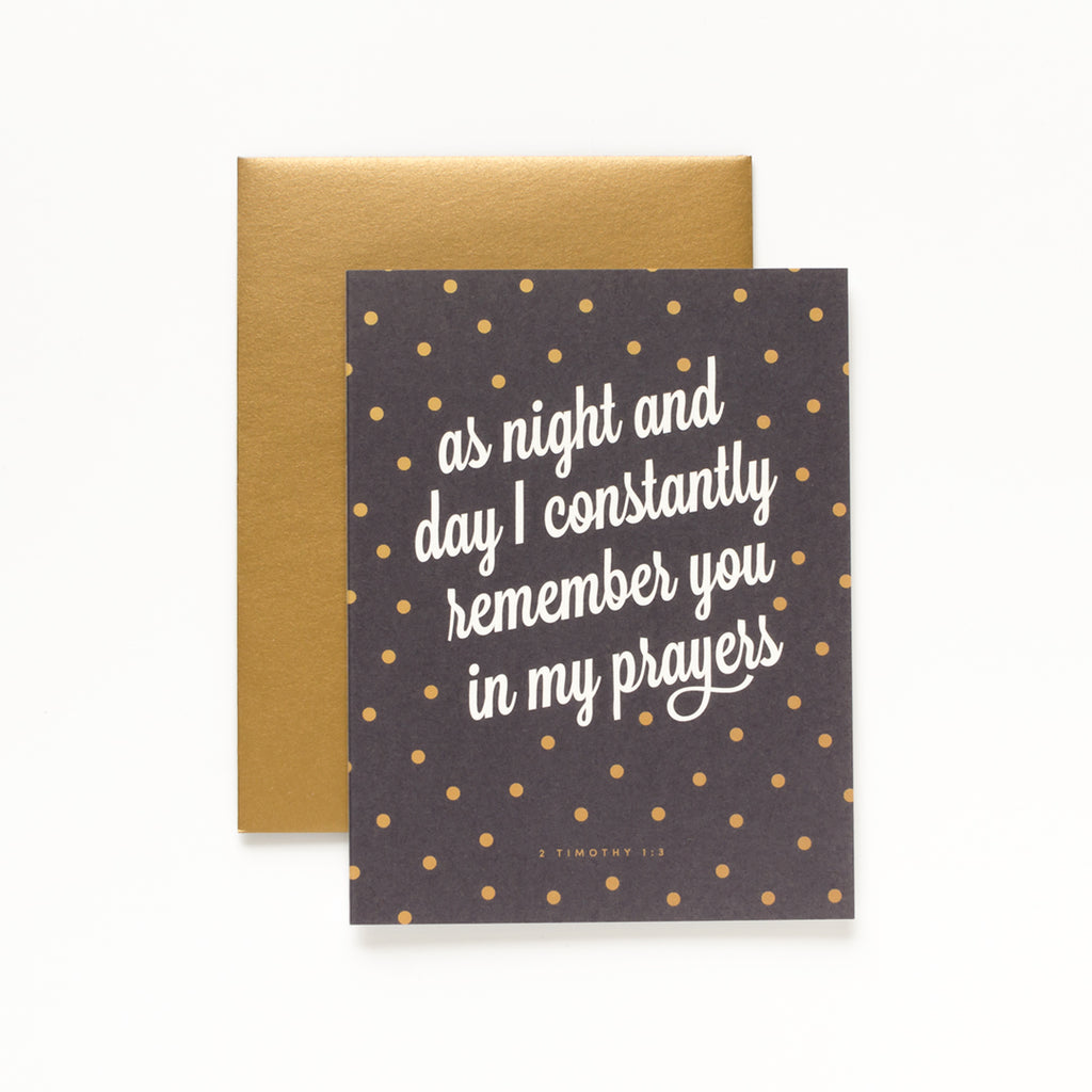Night and Day, Black Greeting Card