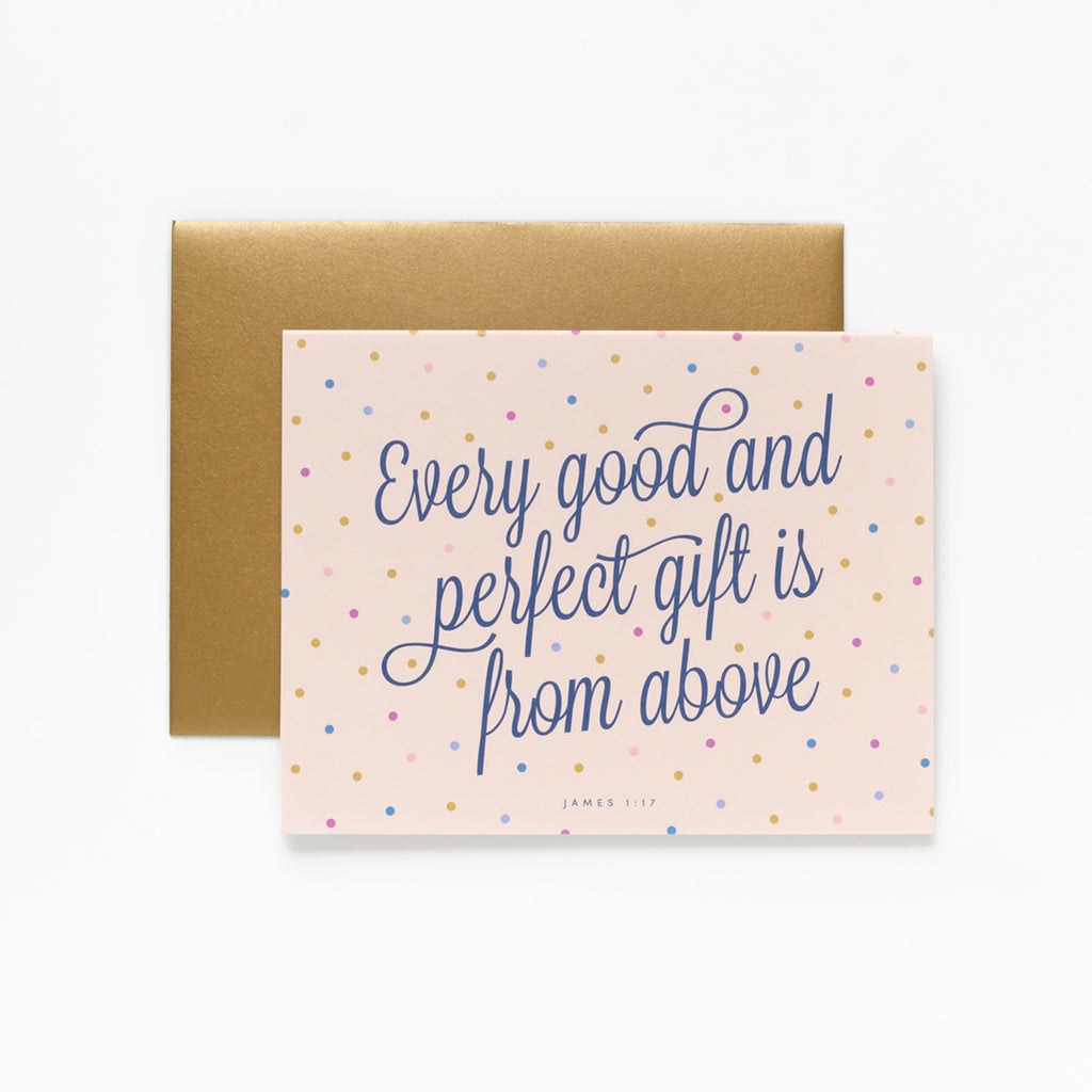 Perfect Gift, Blush Greeting Card
